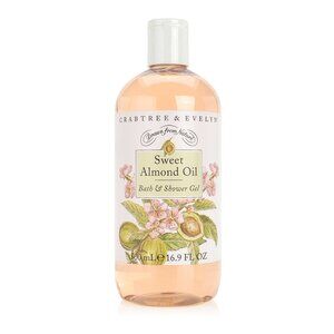 NEW Crabtree & Evelyn Shower Gel Sweet Almond Oil 500ml